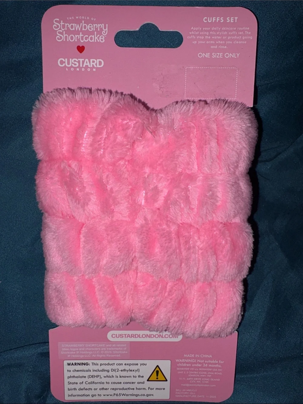 Strawberry Shortcake Pink Makeup Wristbands, Large Makeup Wipes & Lip Balms
